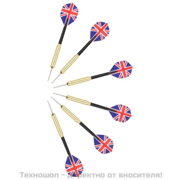 Професионална мишена за дартс от сизал с шкаф и 6 стрелички