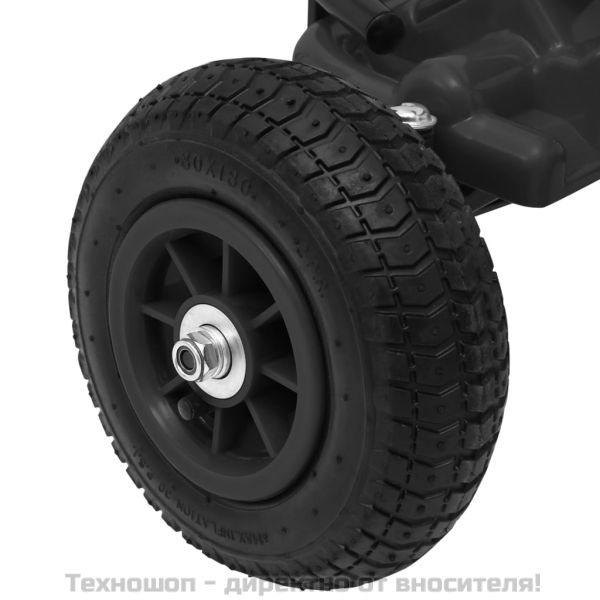 Детски картинг с педали и гуми, черен