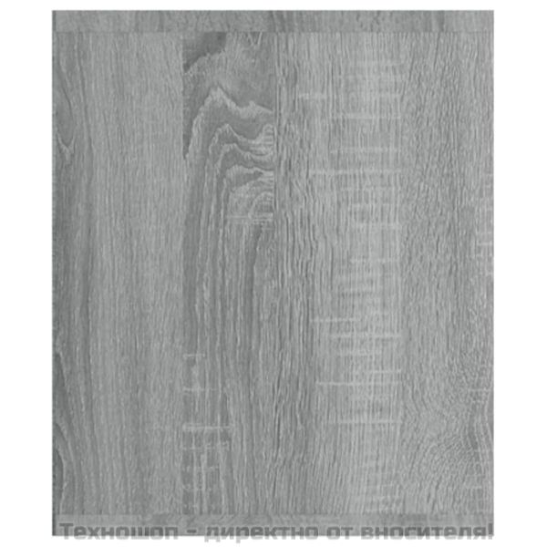 Шкаф за книги/ТВ шкаф сив сонома 36x30x143 см инженерно дърво