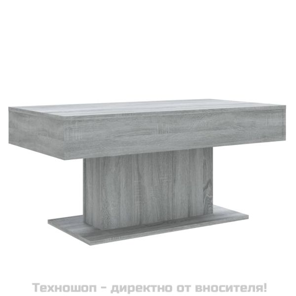 Маса за кафе, сив сонома, 96x50x45 см, инженерно дърво