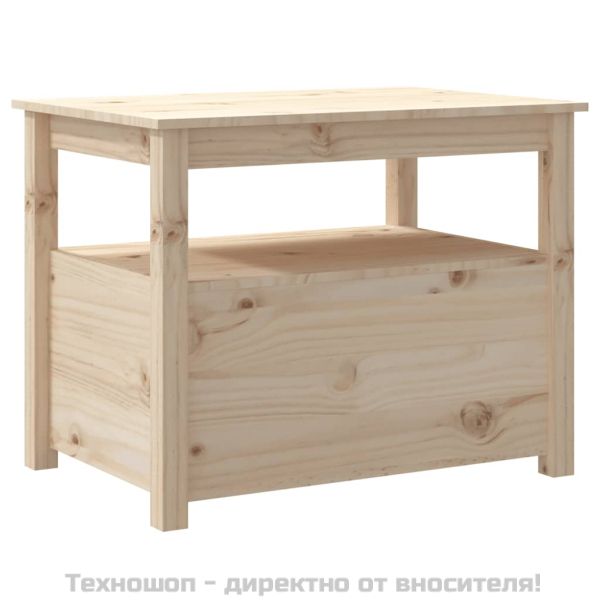 Кафе маса, 71x49x55 см, борово дърво масив