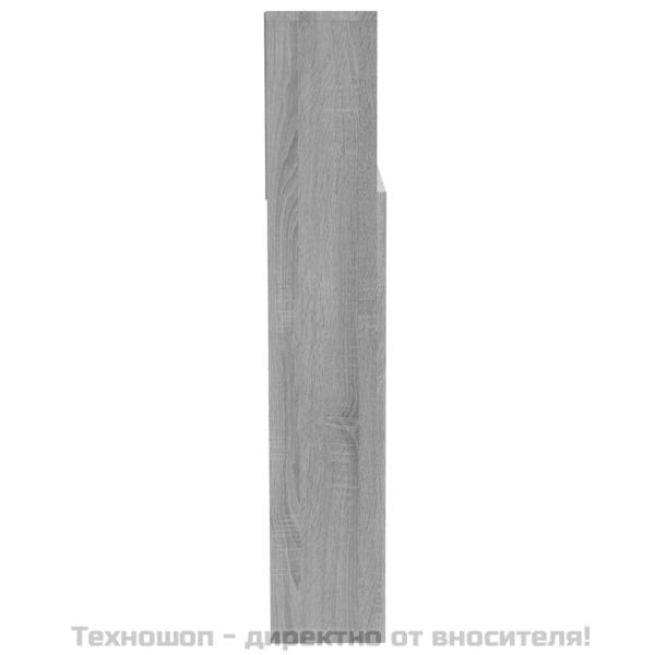 Табла за легло тип шкаф, сив сонома, 200x19x103,5 см