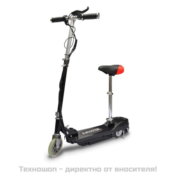 Електрическа тротинетка със седалка, 120 W, черна