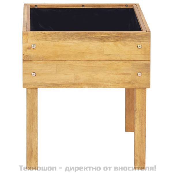 Градински плантер на стойка, 50x40x45 см, акация масив