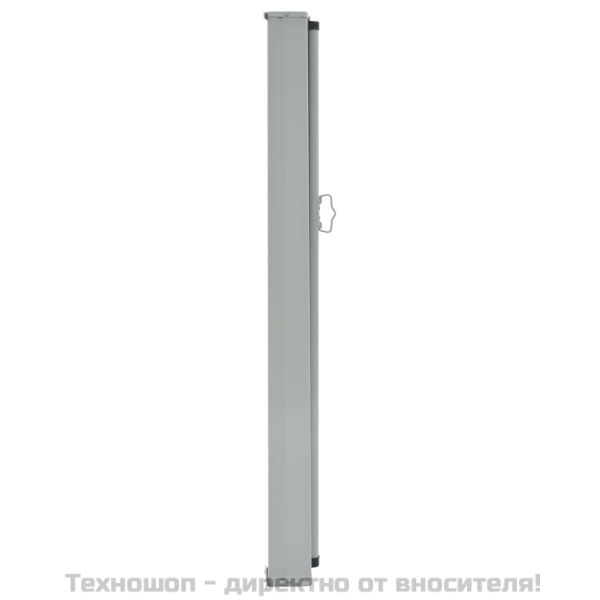 Прибираща се странична тента, 100х300 см, сива