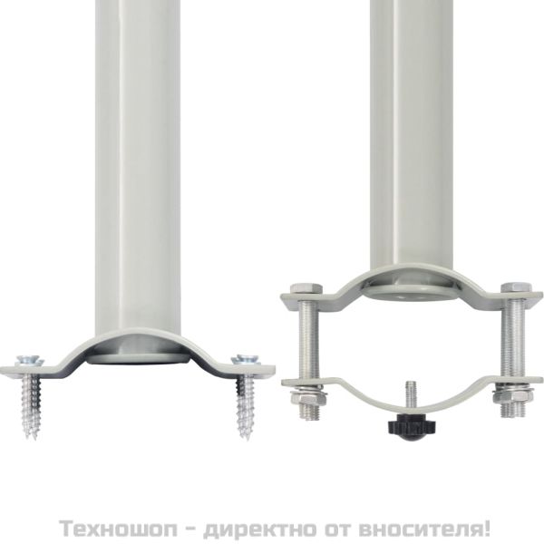 Прибираща се странична тента, 100х300 см, сива