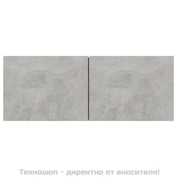 ТВ шкаф, бетонно сив, 80x30x30 см, инженерно дърво