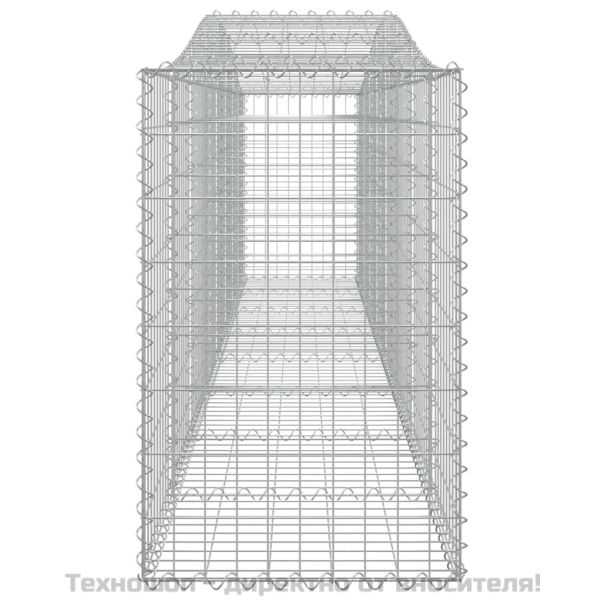 Дъговидна габионна кошница 400x50x80/100 см поцинковано желязо