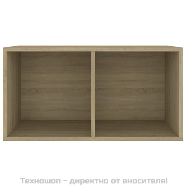 Шкаф за винилови плочи сонома дъб 71x34x36 см инженерно дърво