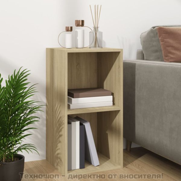 Шкаф за винилови плочи сонома дъб 71x34x36 см инженерно дърво