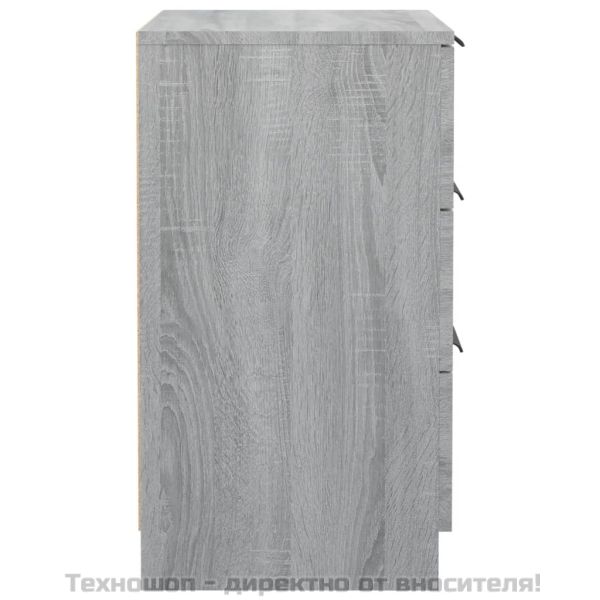Нощни шкафчета, 2 бр, сив сонома, 40x36x65 см