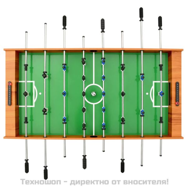 Сгъваема футболна маса, 121x61x80 см, светлокафява