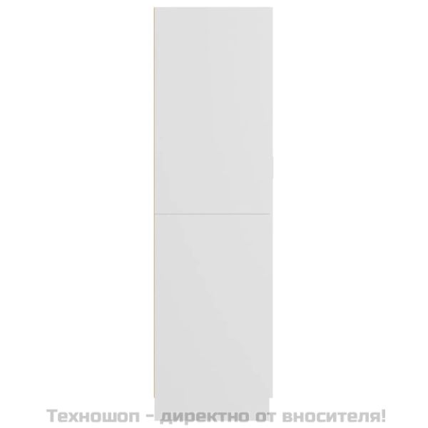 Гардероб, бял, 82,5x51,5x180 см, инженерно дърво