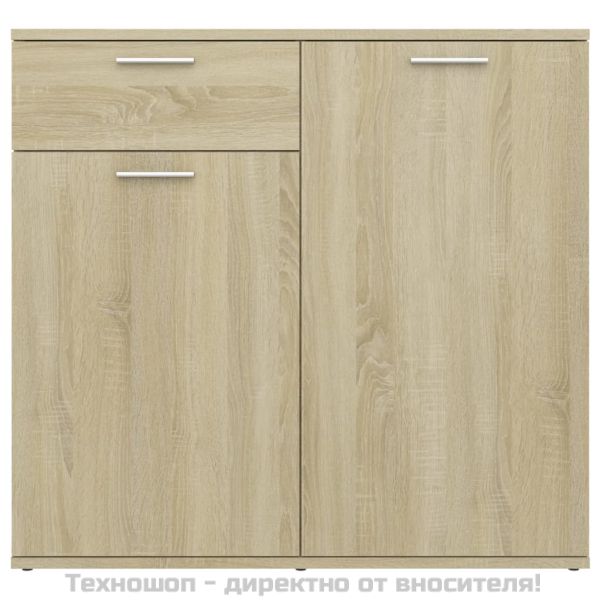 Бюфет, дъб сонома, 80x36x75 см, инженерно дърво