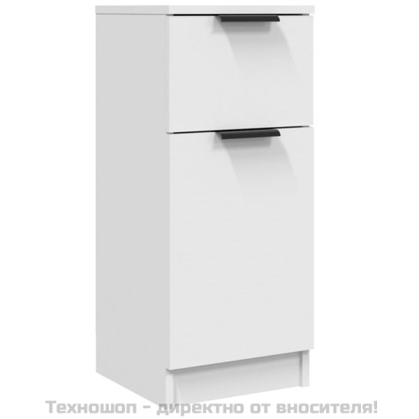 Сайдборди, 2 бр, бели, 30x30x70 см, инженерно дърво