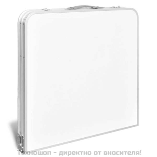 Сгъваема къмпинг маса с регулируема височина алуминий 120x60 см