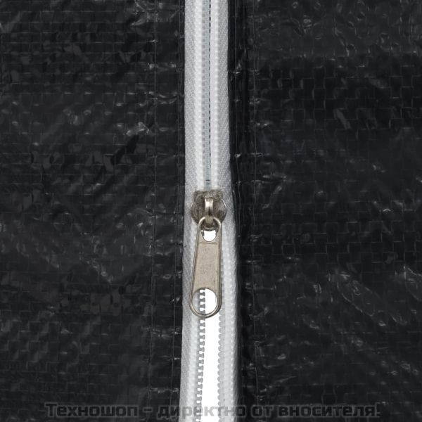 Странични стени за парти шатра, 2 бр, с цип, PE, антрацит