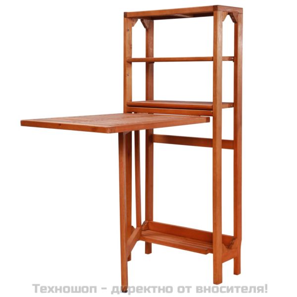 Сгъваем бистро комплект от 3 части, масивно акациево дърво