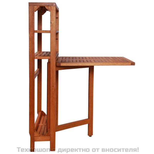 Сгъваем бистро комплект от 3 части, масивно акациево дърво