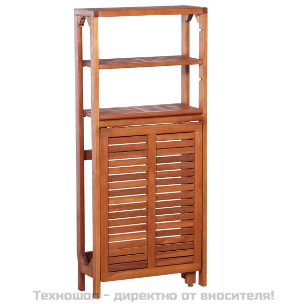 Сгъваем бистро комплект от 3 части, масивно акациево дърво