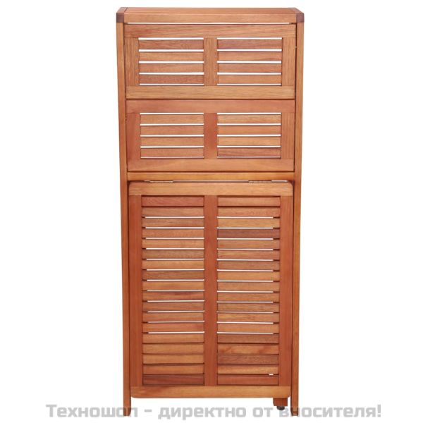 Сгъваем бистро комплект от 3 части, масивно акациево дърво