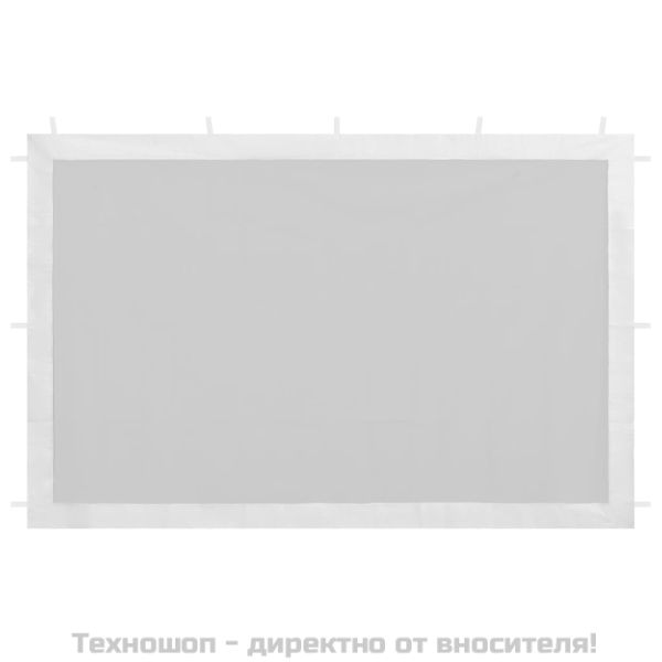 Странични стени за парти палатки 2 бр бяла и черна мрежа