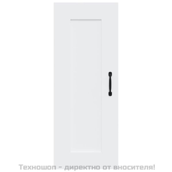Окачен шкаф, бял, 35x34x90 см, инженерно дърво