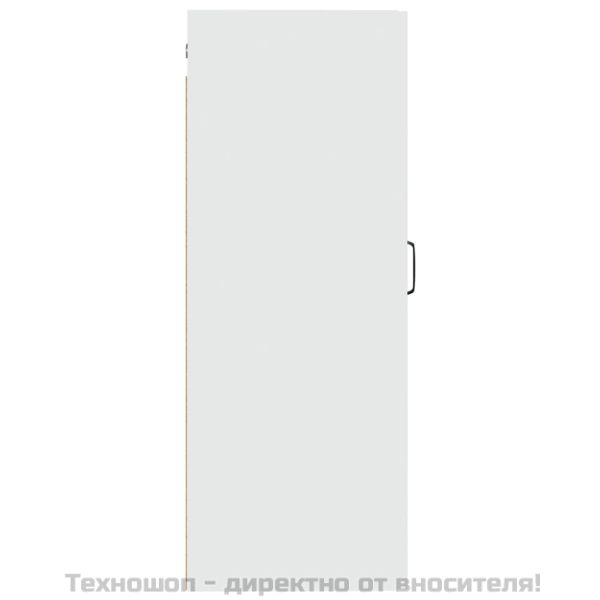 Окачен шкаф, бял, 35x34x90 см, инженерно дърво