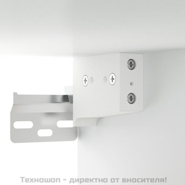 Окачен шкаф, бял, 35x34x90 см, инженерно дърво