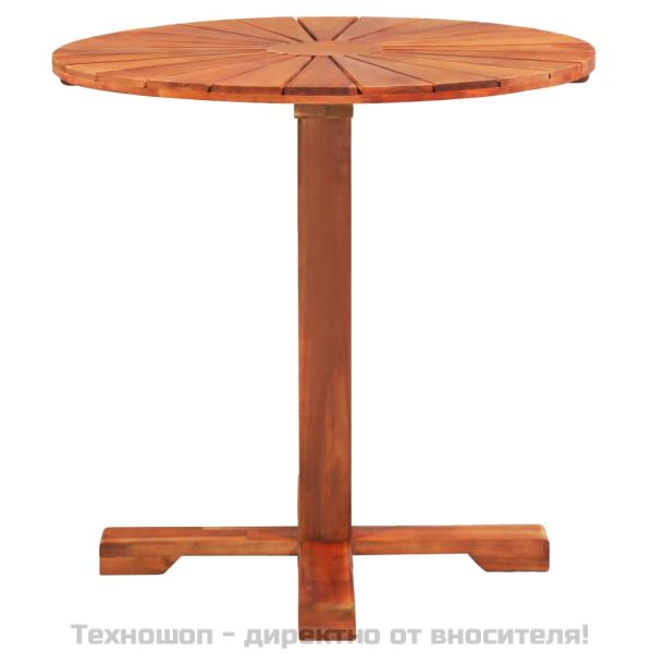 Бистро маса, 70x70 см, акациево дърво масив