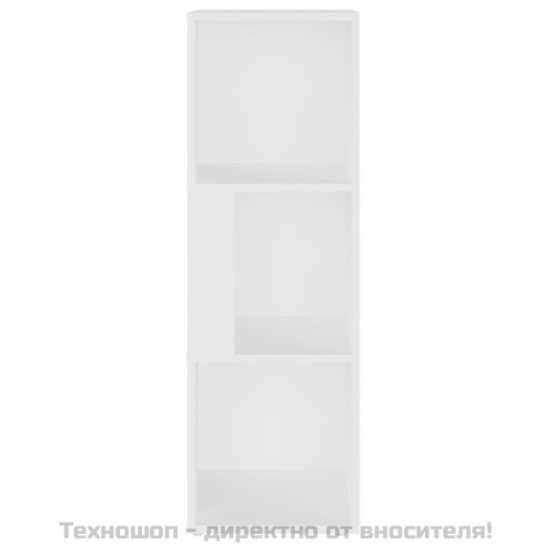 Ъглов шкаф, бял, 33x33x100 см, инженерно дърво