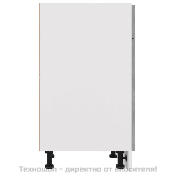 Шкаф с чекмеджета "Lyon", цвят бетонно сив, 50x46x81,5 см, инженерно дърво