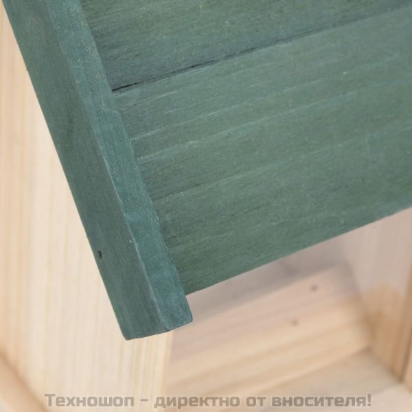 Хранилки за птици, 4 бр, чамово дърво