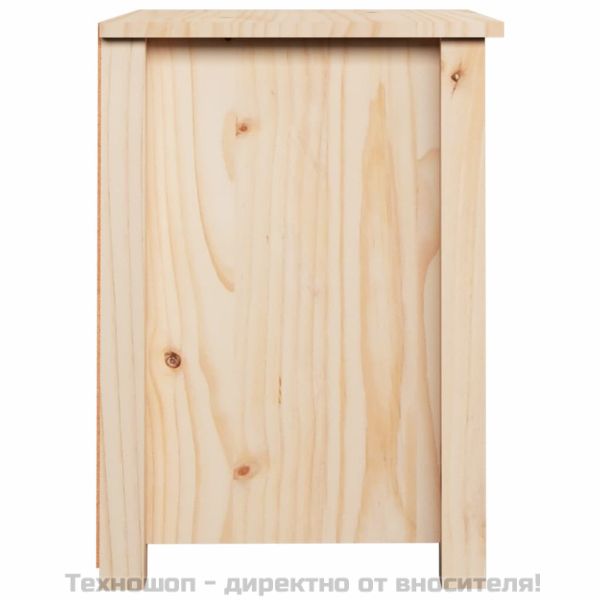 Нощно шкафче, 40x35x49 см, борово дърво масив