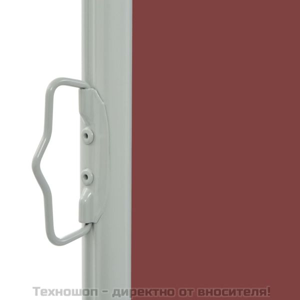 Прибираща се дворна странична тента, 80x300 см, кафява