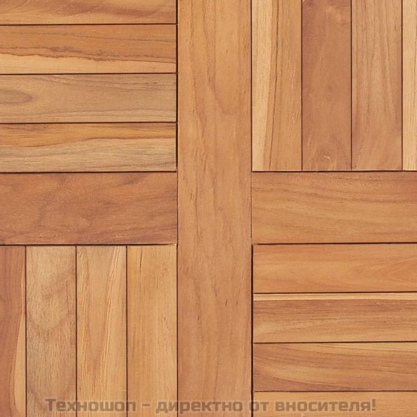 Плот за маса, тиково дърво масив, 60x60x2,5 cм