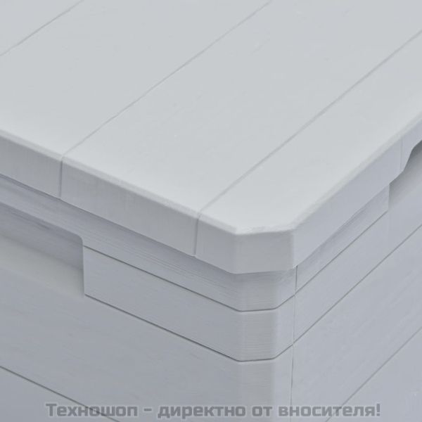 Градинска кутия за съхранение, 90 л, светлосива