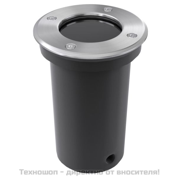 Градинско осветително тяло за вграждане в земята, кръгло - 3 бр