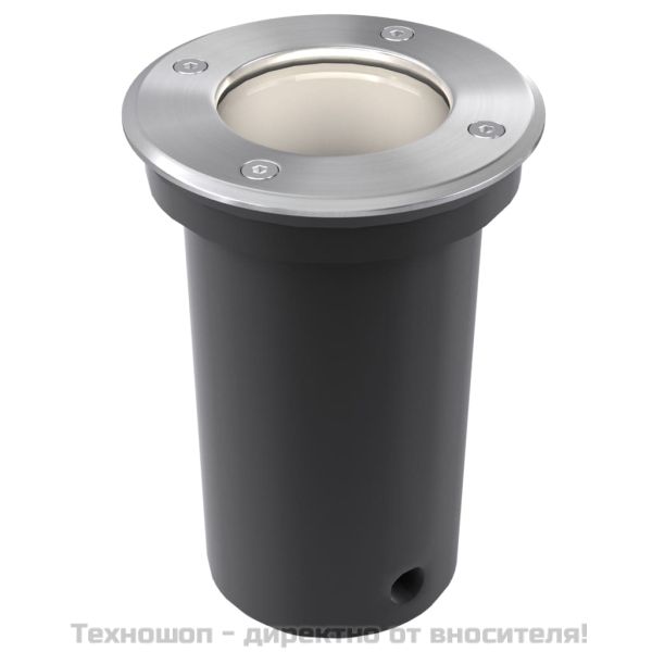 Градинско осветително тяло за вграждане в земята, кръгло - 3 бр