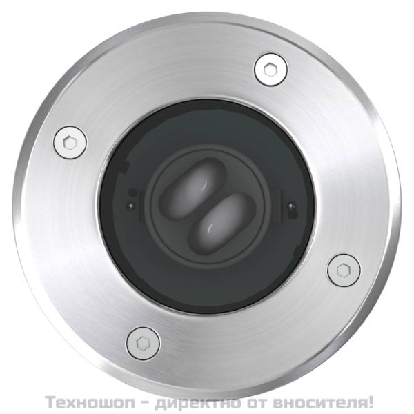 Градинско осветително тяло за вграждане в земята, кръгло - 3 бр