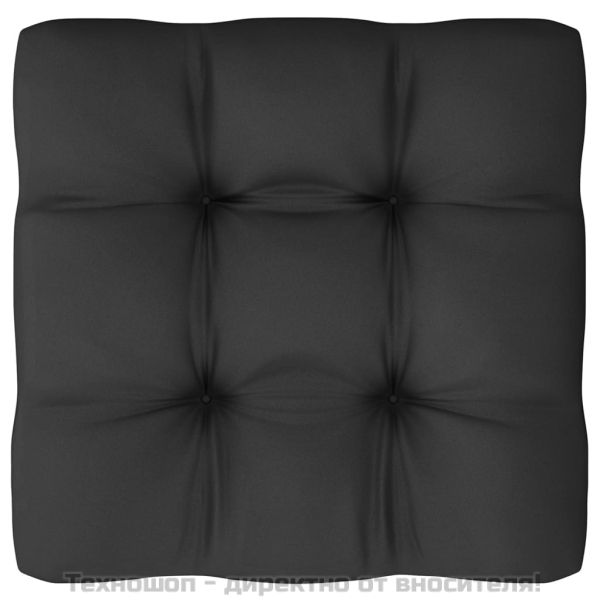 Градински ъглов диван с възглавници антрацит борово дърво масив