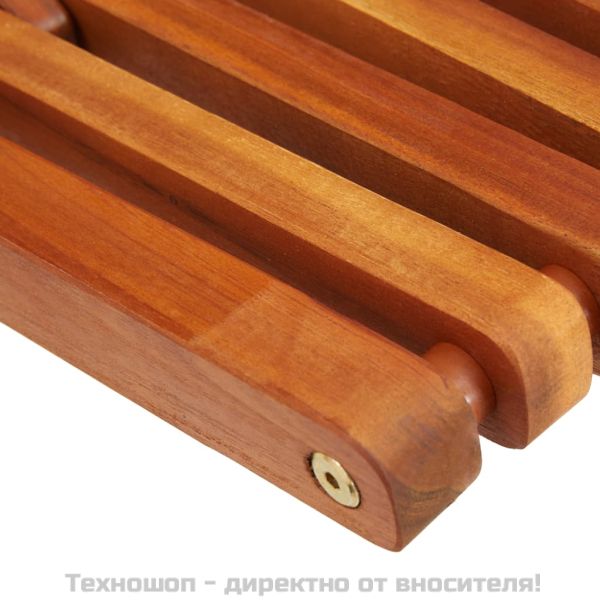 Сгъваеми градински шезлонги, 2 бр, акация масив