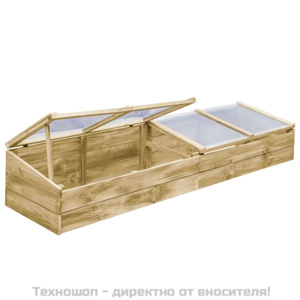 Оранжерия, импрегниран бор, 200x50x35 см