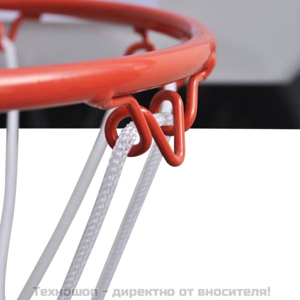 Мини баскетболен кош за закрито в комплект с топка и помпа