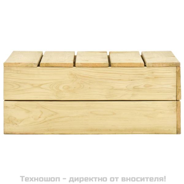 Градинска маса 75x75x31 см импрегнирана борова дървесина