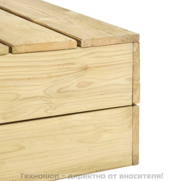 Градинска маса 75x75x31 см импрегнирана борова дървесина