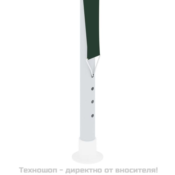 Професионална парти шатра, 2,5x2,5 м, зелена, 90 г/м²