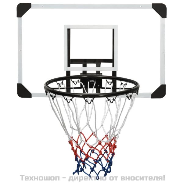 Баскетболно табло, прозрачно, 71x45x2,5 см, поликарбонат