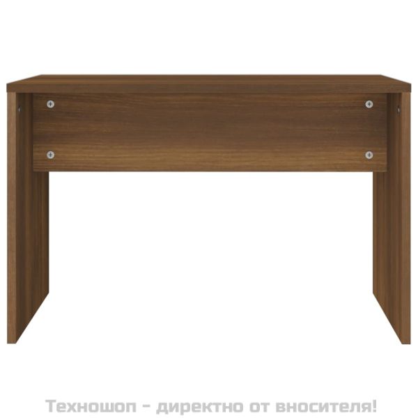 Табуретка за тоалетка, Кафяв дъб, 70x35x45 см, инженерно дърво