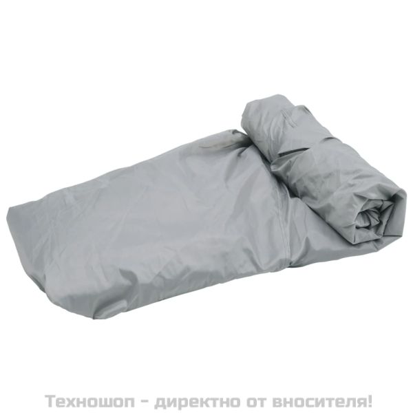 Покривало за лодка, сиво, дължина 427-488 см, ширина 173 см.